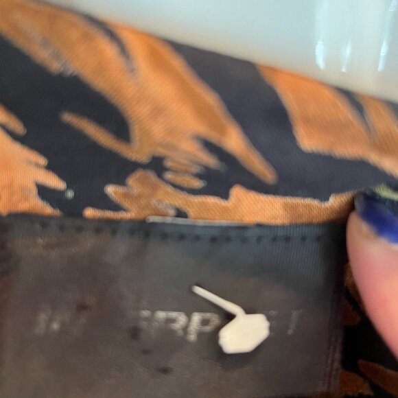 70's animal print top with shoulder pads! - Picture 2 of 4